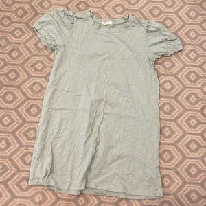 Z Supply size girls Large 12-14 green t shirt dress